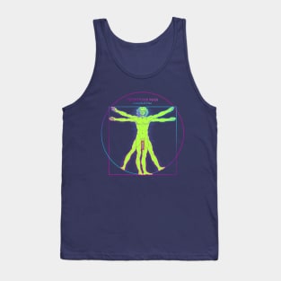 Vitruvian man in pop art style Tank Top